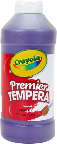 Crayola Premier - Pintura al temple para niños, violeta (16 onzas), suministros para el aula para niños, ideal para artes y manualidades, no tóxica,