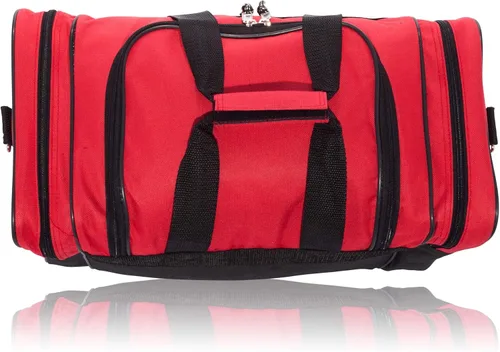 Miniatura 34 de Bolsa de lona, de DALIX, para el gimnasio, para viajar, 17 pulgadas