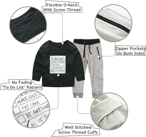 Miniatura 6 de Jobakids Boys 2 Pieces Set Boys Cotton Clothing Set