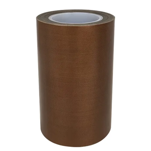 Rollo de tela de PTFE de alta temperatura de fibra de vidrio de cinta de teflón de 4 pulgadas con adhesivo resistente al calor para sellador al vacío