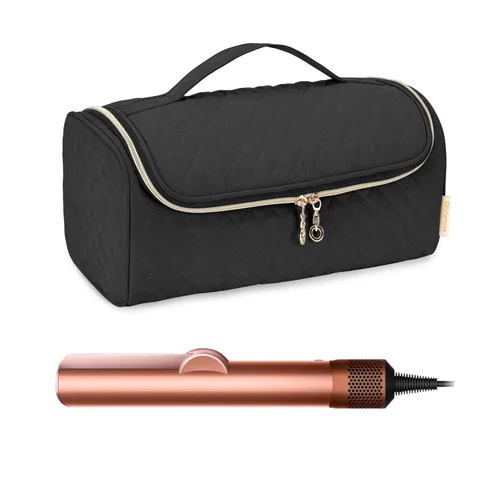 Yarwo Bolsa de viaje compatible con Dyson Airstrait/Corrale alisador de cabello y accesorios, estuche de almacenamiento portátil para herramientas y