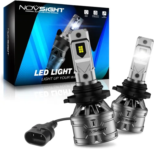 Miniatura 10 de NOVSIGHT Bombillas H4/HB2/9003 actualizadas, 400% de brillo, bombillas antiniebla H4, instalación rápida HB2/9003, paquete de 2