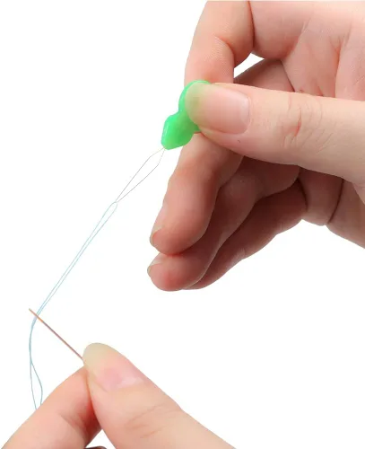 Miniatura 6 de Eketirry Enhebradores de agujas de plástico, 20 unidades de enhebrador de agujas de mano herramienta de costura para coser manualidades, tejer