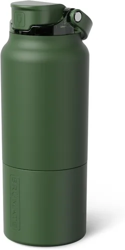 Miniatura 10 de BrüMate Rise - Botella de agua de 18 onzas con popote de silicona cubierto Botella de agua para niños aislada 100% a prueba de fugas Base apta