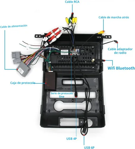 Miniatura 5 de Para Ford F150 actualización de radio 2013 2014, reemplazo de navegación estéreo Android, pantalla táctil QLED, CPU de 8 núcleos, compatible