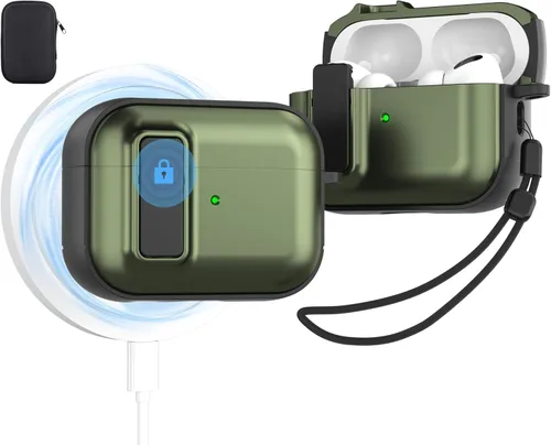 Miniatura 47 de Valkit Funda protectora resistente 2 en 1 para Airpods, a prueba de golpes, funda de Air Pod 2 para hombres y mujeres, con llavero para iPod Skin