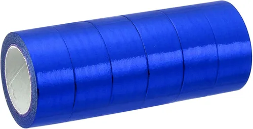 PATIKIL Cinta adhesiva metálica Washi de 0.591 in x 16.4 ft, paquete de 6 calcomanías adhesivas de papel de arte para bricolaje, manualidades, Azul