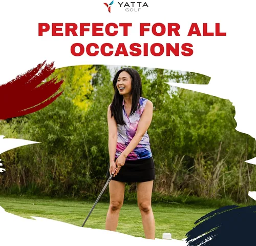 Miniatura 7 de YATTA GOLF Polo de golf sin mangas para mujer, absorbe la humedad, cuello en V, para golf, entrenamiento, golf
