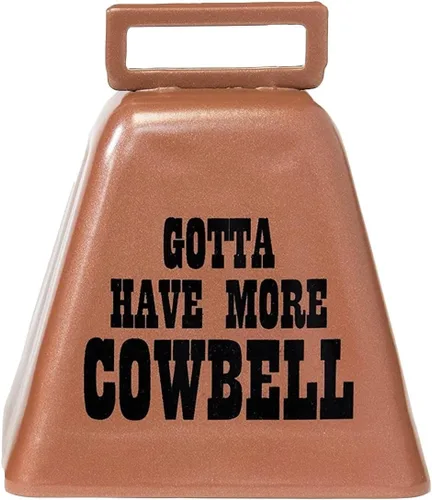 Bevin Bells "Gotta Have More Cowbell" (X-Pequeño) | Campana de Vaca de Kentucky con Color Cobre | Hecha de Acero | Fabricantes de Ruido Fuerte con