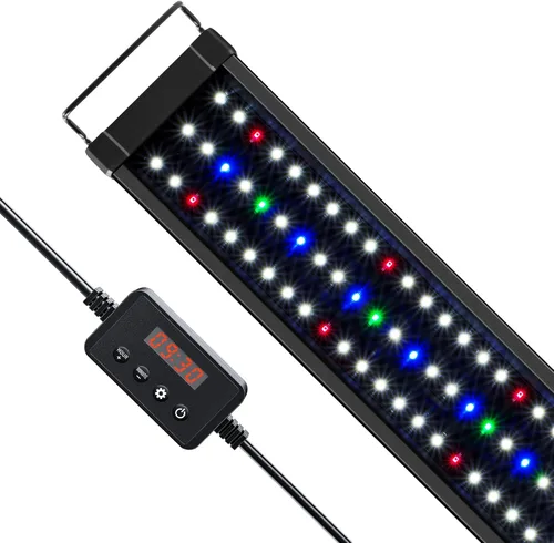 Miniatura 8 de NICREW ClassicLED Plus - Luz LED para acuario con temporizador, 10 vatios, para pecera de 12 a 18 pulgadas, luz diurna y ciclo de luz de luna