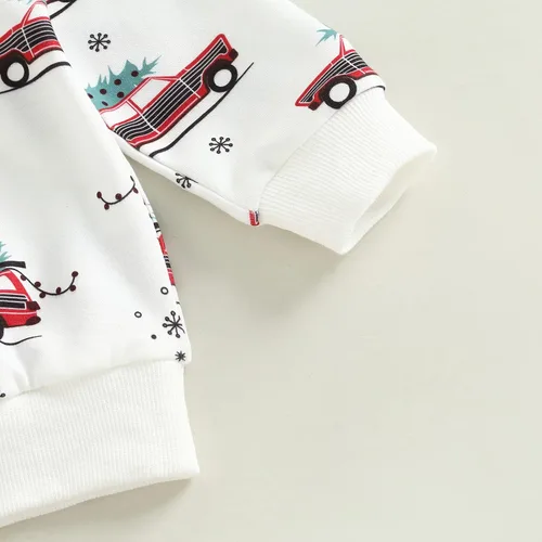 Miniatura 5 de Conjunto de sudadera de calabaza y pantalón para bebé y niño, de manga larga