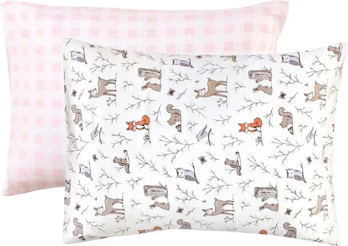 Miniatura 19 de Hudson Baby Funda de almohada unisex de algodón para bebés y niños pequeños, animales del bosque, talla única Forest Animals