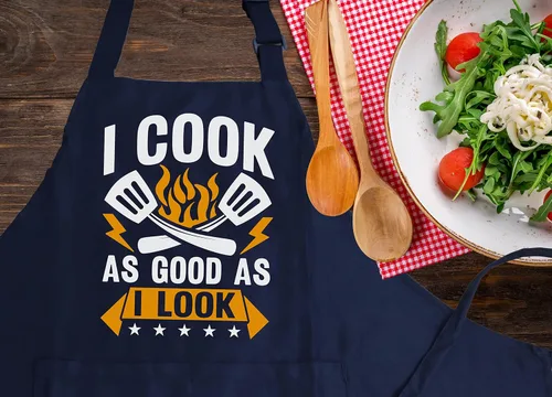 Miniatura 3 de Regalos de cocina para hombres, delantales divertidos para mujeres con bolsillos para cocina, parrilla, barbacoa, regalos para hombres, chef, papá