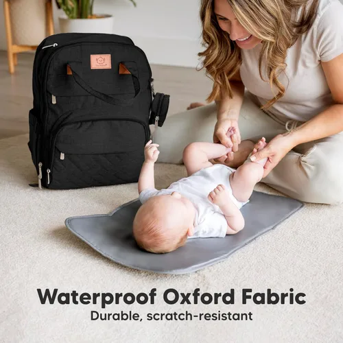 Miniatura 6 de Mochila de Pañales KeaBabies - Gran Bolso de Pañales para Bebé con Cambiador, para Niño, Niña, Mochila de Viaje para Mamá y Papá, Impermeable