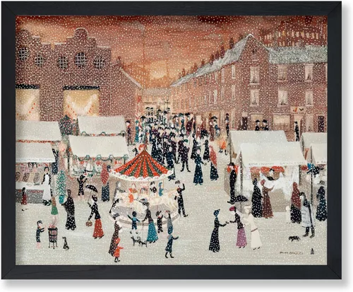 Miniatura 30 de Poster Master Impresión de pintura vintage de árbol de Navidad, póster retro de vacaciones, arte de invierno, diseño abstracto melancólico de pared