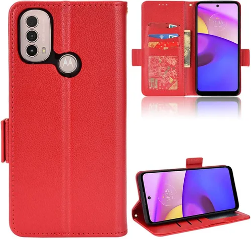 Miniatura 260 de Funda de piel sintética compatible con Motorola Moto E22 4G, funda de piel sintética compatible con Motorola Moto E22i 4G, color negro
