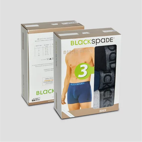 Miniatura 5 de Blackspade Paquete de 3 bóxers prémium para hombre, algodón cómodo