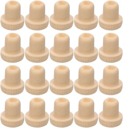 Hemoton 20 tapones para botellas de vino en forma de T, tapones de corcho reutilizables para vino, cerveza, accesorios de cocina, colores surtidos,