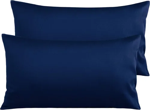 Miniatura 51 de NTBAY Fundas de Almohada de Algodón Egipcio Queen - Juego de 2, Fundas de Almohada de Algodón de 500 Hilos - Fundas de Almohada Suaves y Rosa