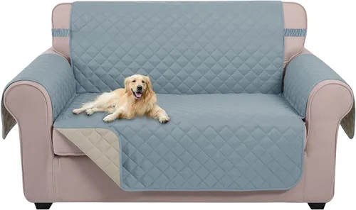 Miniatura 89 de U-NICE HOME Funda de sofá reversible para perros con correas elásticas, resistente al agua, protector de muebles para mascotas, funda de sofá