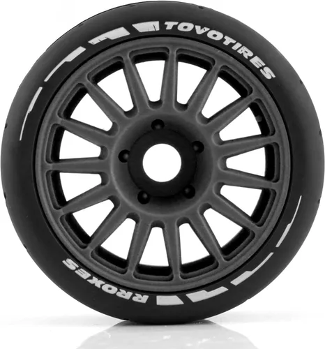 Miniatura 5 de Lifehead 1/8 Escala 4.055 in Diámetro Exterior RC Flat Track Car Rally Coche Neumáticos y llantas para HPI WR8 HSP Hobao ARRMA Redcat Losi Kyosho
