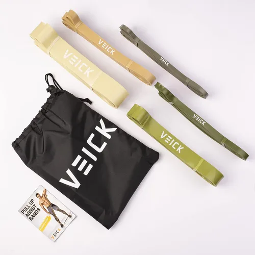 Miniatura 6 de VEICK Bandas de resistencia para entrenamiento, bandas de ejercicio, bandas de entrenamiento, bandas de asistencia para dominadas, juego de bandas