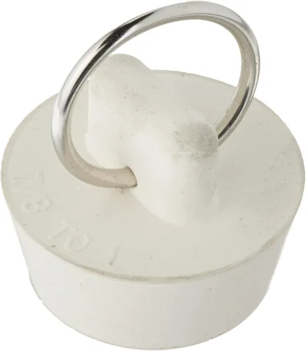 Miniatura 2 de Danco 35974B Tapón de drenaje de goma de 1 pulgada, blanco, 1 por bolsa