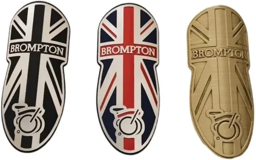 Miniatura 6 de Brom-ptons - Calcomanías de aluminio para cabeza de bicicleta, calcomanías para BMX, marco frontal de bicicleta, accesorios de ciclismo de vapor