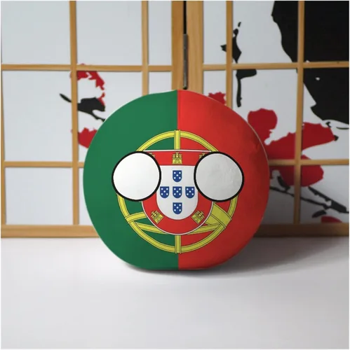 Miniatura 13 de Polandball Countryballs Muñeco de peluche Ucrania España Hungría Portugal Rumanía Grecia Austria México Polonia Ball (15,3.8 pulgadas)