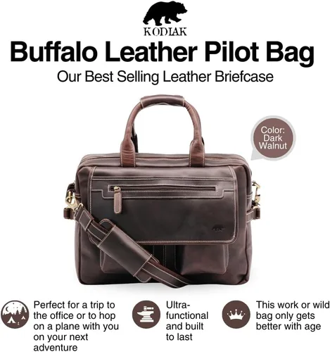 Miniatura 2 de Buffalo Leather Pilot Bag