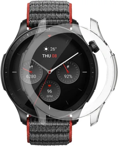 Miniatura 3 de Funda protectora para Amazfit GTR 4, a prueba de golpes, duradera, de policarbonato duro, accesorios para Amazfit GTR 4 Smartwatch (transparente)