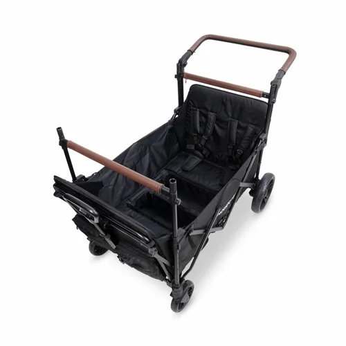 Miniatura 9 de WONDERFOLD X4R Rev Stroller Wagon (4 plazas) – Carro plegable con arnés de cinturón de seguridad de 5 puntos, asientos reclinables y espacios