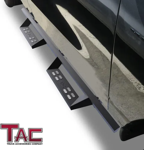 Miniatura 2 de TAC - Estribos de francotirador para 2019-2026 Ram1500 Quad Cab (exc. 2019-2024 Ram1500 Classic) escalones laterales de caída de 4 pulgadas, barras