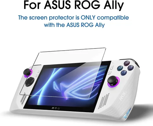Miniatura 3 de amFilm Protector de pantalla OneTouch para ASUS ROG Ally X 2024 / ROG Ally 2023 7'' Instalación con alineación automática Sin burbujas Vidrio