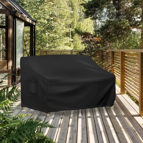 Miniatura 7 de Richwon Funda para Sofá de Exterior Impermeable, Funda para Sofá de Exterior de 3 Plazas, Fundas para Muebles de Patio con Respiradero y Asas, 70A x