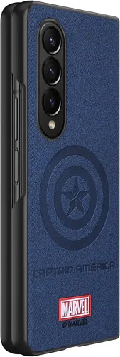 Miniatura 6 de IRON SPIDER Funda para Samsung Galaxy Z Fold 3 5G, con personaje de superhéroe compatible con Galaxy Z Fold 3 5G, funda de piel azul