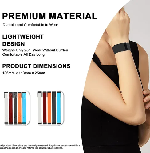 Miniatura 2 de HydroKnit - Muñequera de repuesto, cómoda e impermeable, para monitor de frecuencia cardíaca Whoop 4.0 Naranja