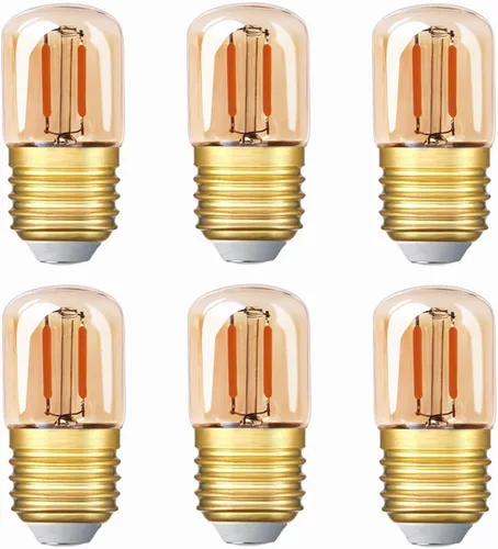 Genixgreen Bombilla LED de baja potencia equivalente a 10 W, equivalente a 1 W, E26, mini bombilla Edison de repuesto, vintage, refrigerador,