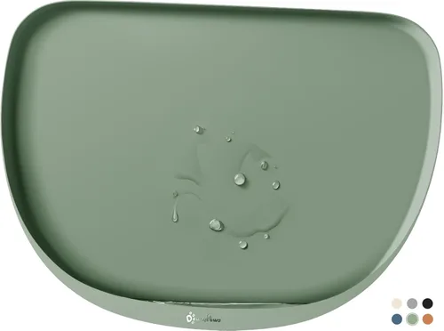 Miniatura 13 de DownyPaws Tapetes de Comida para Gatos para Pisos Impermeables, Tapete de Alimentación para Mascotas de Silicona Libre de BPA, Tapete Antideslizante