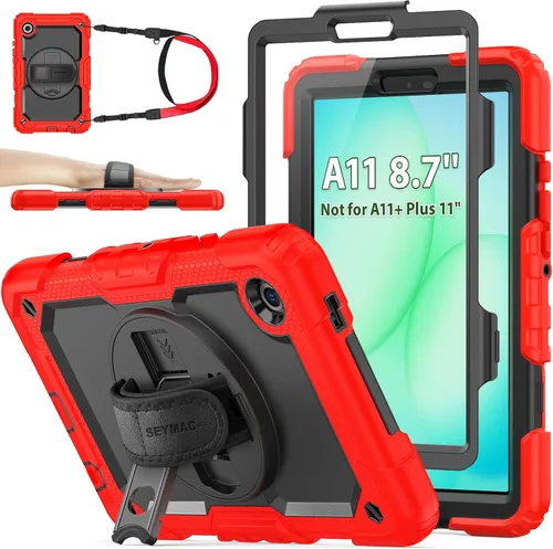 Miniatura 34 de SEYMAC stock Funda para Samsung Galaxy Tab A8 de 10.5 pulgadas, funda de protección contra caídas de cuerpo completo con protector de pantalla