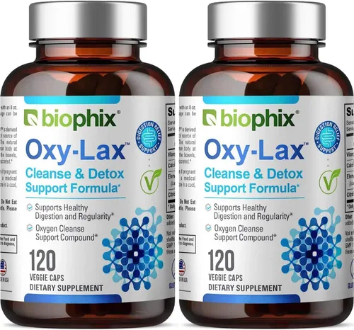 Miniatura 11 de biophix Oxy-Lax 750 mg 120 Vcaps - Laxantes naturales para el estreñimiento ocasional - Laxante de magnesio con magnesio oxigenado - Limpieza