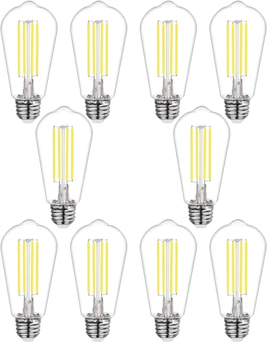 Miniatura 11 de Bombillas LED Edison regulables de 40 W, bombillas vintage con base E26, bombillas Edison de filamento cálido de 2700 K para candelabros, colgantes