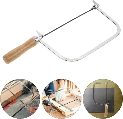 Miniatura 6 de DOITOOL Sierra de afrontamiento de 12 pulgadas para carpintería con mango ergonómico de madera dura y cuchillas de repuesto, sierra de mano