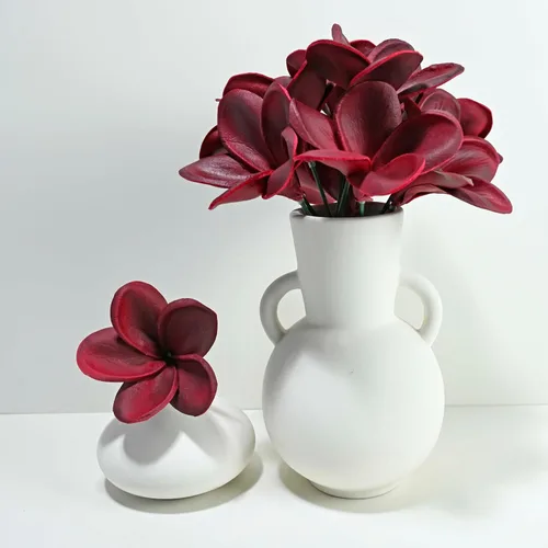 Miniatura 39 de Regalos de Cumpleaños para Mujeres 8pcs Flores Rosa Claro PU Tacto Real Flores Regalos para Mujeres para Navidad Flores Artificiales para Bricolaje