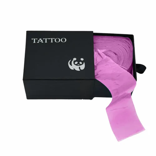 Miniatura 6 de Fundas de cordón de clip, diseño de estrella tatuaje, una caja de 100 fundas de plástico azul con clip, cubiertas de cordón de clip de tatuaje
