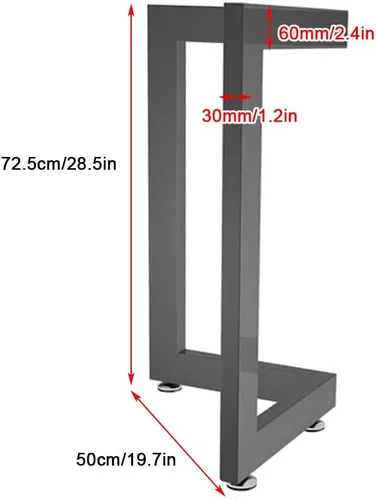 Miniatura 2 de Patas ajustables para muebles de hierro forjado, patas de mesa en forma de V, para escritorio, mesa de reunión, mesa de comedor, mesa de mesa/pie