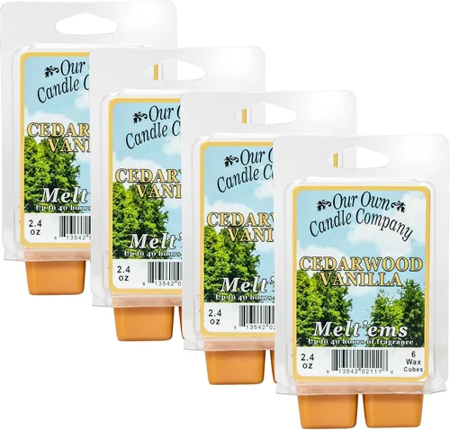Miniatura 50 de Our Own Candle Company Premium Wax Melt, Grandma's Kitchen, 6 cubos, 2.4 oz (paquete de 4)