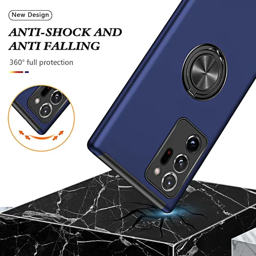 Miniatura 7 de Funda para Galaxy Note 20 Ultra, con protector de pantalla de TPU flexible autorreparable [2 unidades] y cubierta de cámara deslizante, soporte