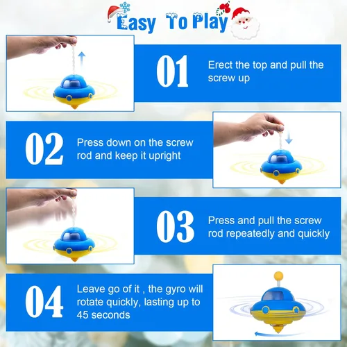 Miniatura 2 de Juguete Trompo Luminoso con Luces Intermitentes, Juguetes de Aprendizaje/Sensoriales para Niños Pequeños, Juguetes Fidget para Adultos y Niños
