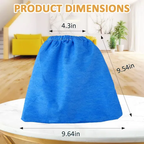 Miniatura 2 de 3 piezas de bolsa de filtro de tela para Armor All AA256 AA255 2.5 galones Shop VAC Microlined